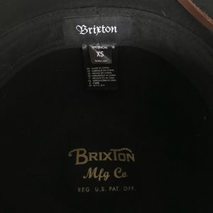 Brixton Accessories - Brixton Black Felt Tiller Wide Brim Fedora Hat Brixton Accessories - Brixton Black Felt Tiller Wide Brim Fedora Hat